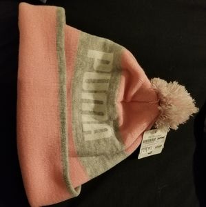 CUTE Pink Puma beanie hat